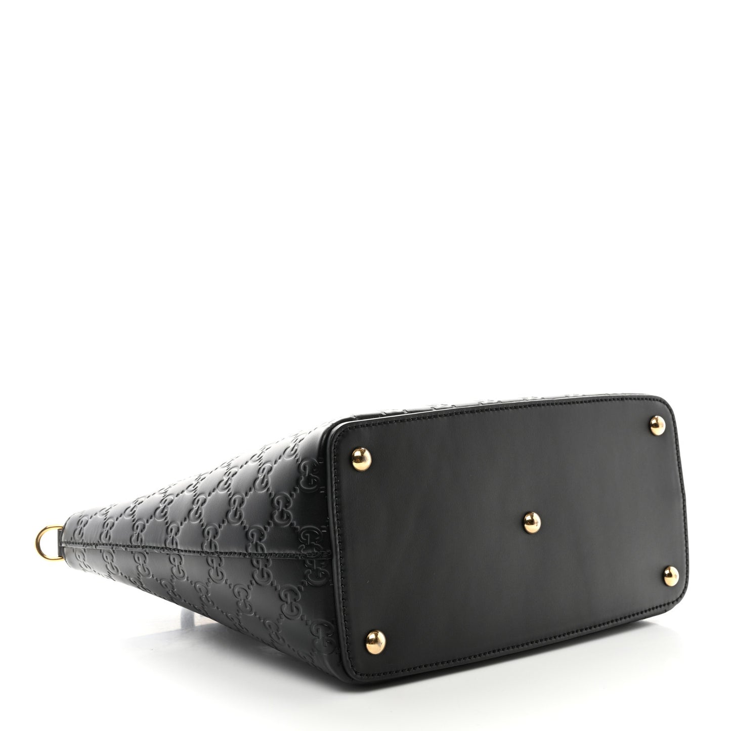 Guccissima Small Zippered Bucket Tote Black