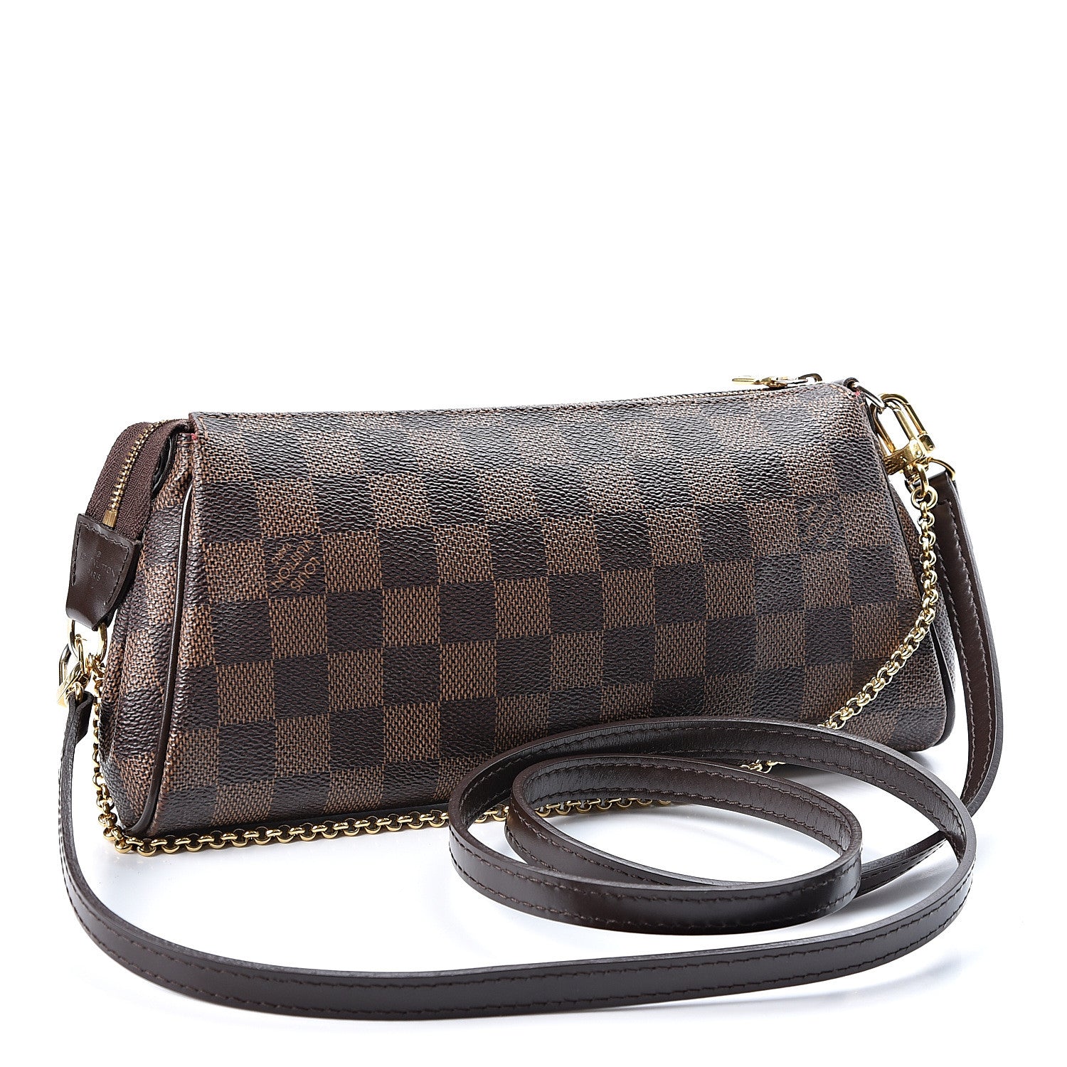 Louis Vuitton Damier Ebene Eva Clutch 2 of 9
