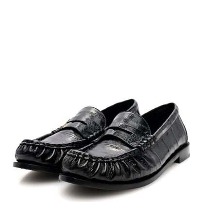 Saint Laurent Supple Eel Le 15 Loafer Penny Slippers 36.5 Black 2 of 8