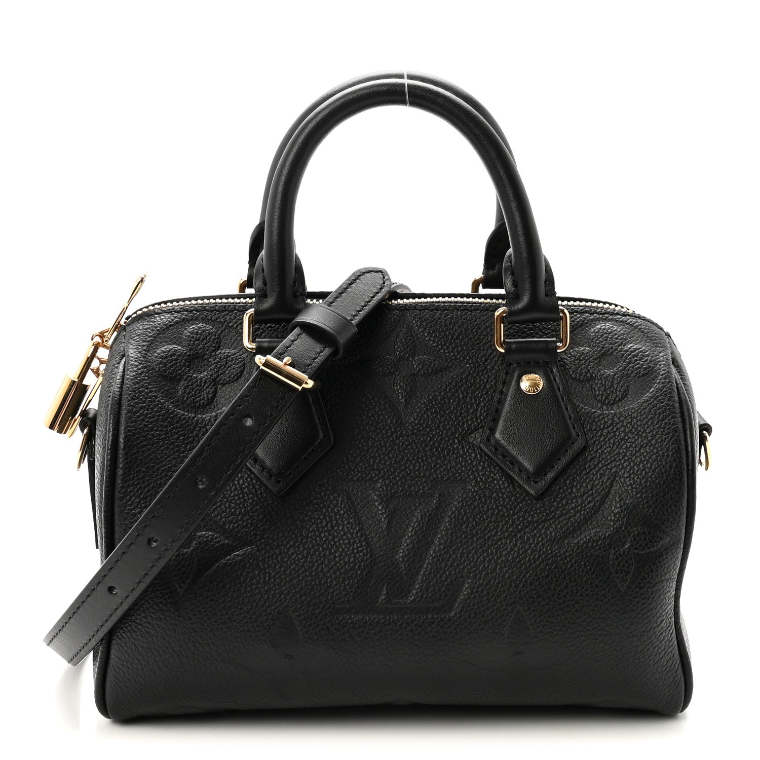 Louis Vuitton Empreinte Monogram Giant Speedy Bandouliere 20 Black 1 of 9