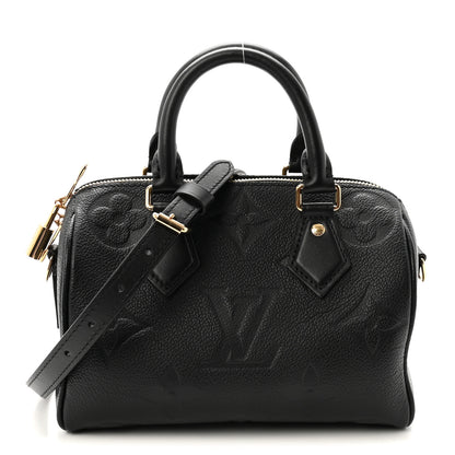 Louis Vuitton Empreinte Monogram Giant Speedy Bandouliere 20 Black 1 of 9