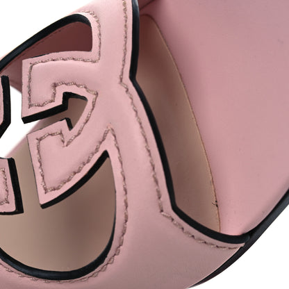Gucci Cosmos Softy Calfskin Interlocking G Cut Out Slide Sandals 39 Candy Cotton 12 of 14