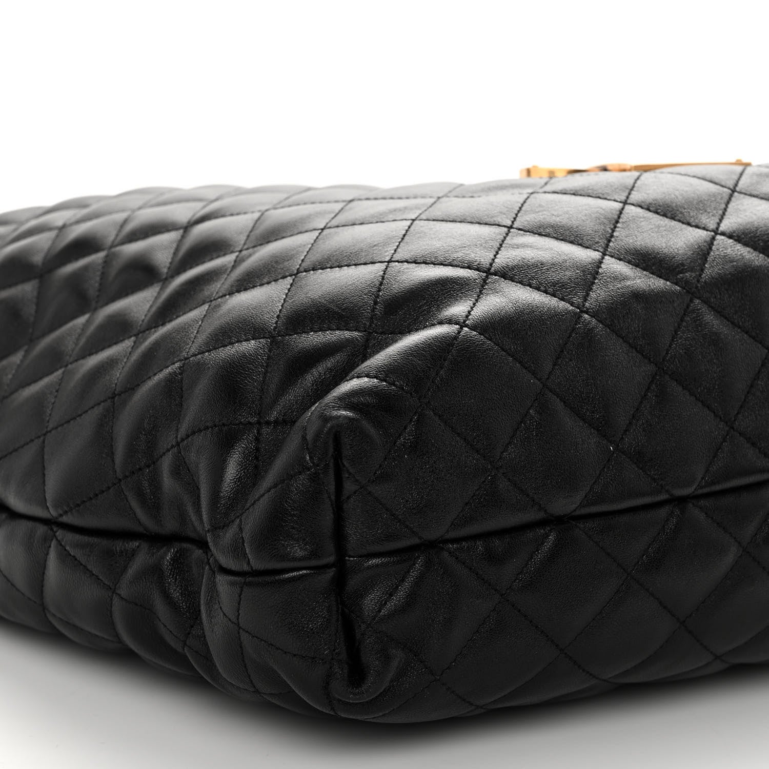 Saint Laurent Lambskin Quilted Maxi Icare Shopping Tote Black 9 of 10