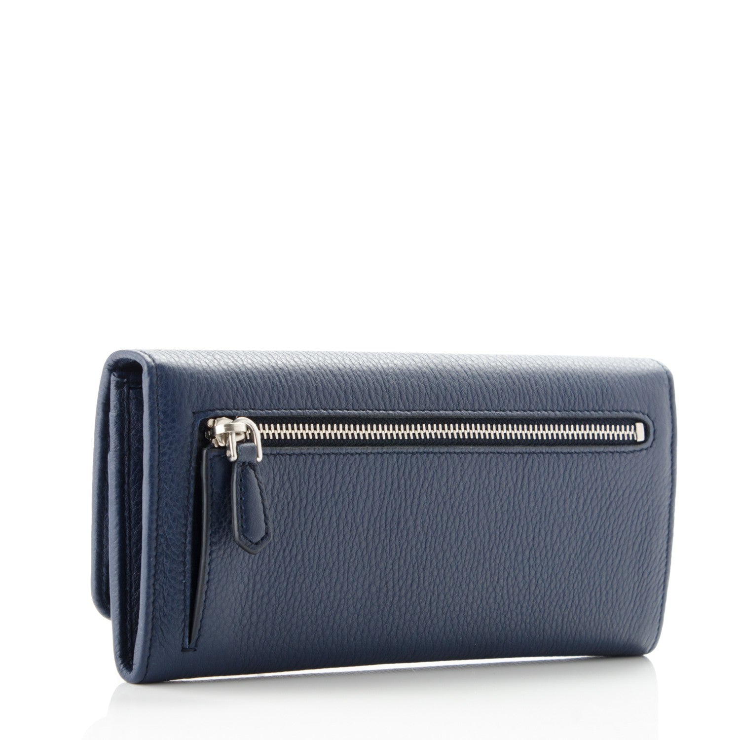 Prada Vitello Phenix Continental Flap Wallet Baltico 3 of 7
