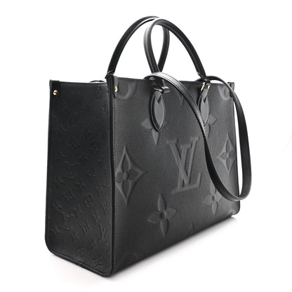 Louis Vuitton Empreinte Monogram Giant Onthego MM Black 3 of 10