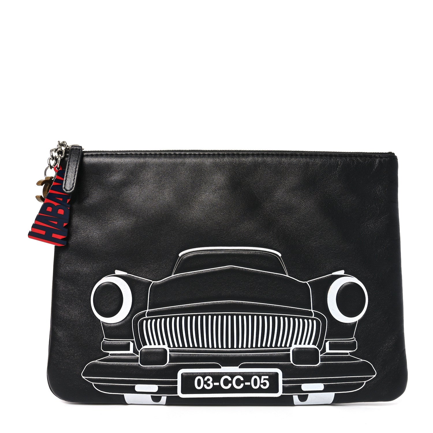 Chanel Lambskin Medium Cuba Car Cosmetic Case Black 1 of 6