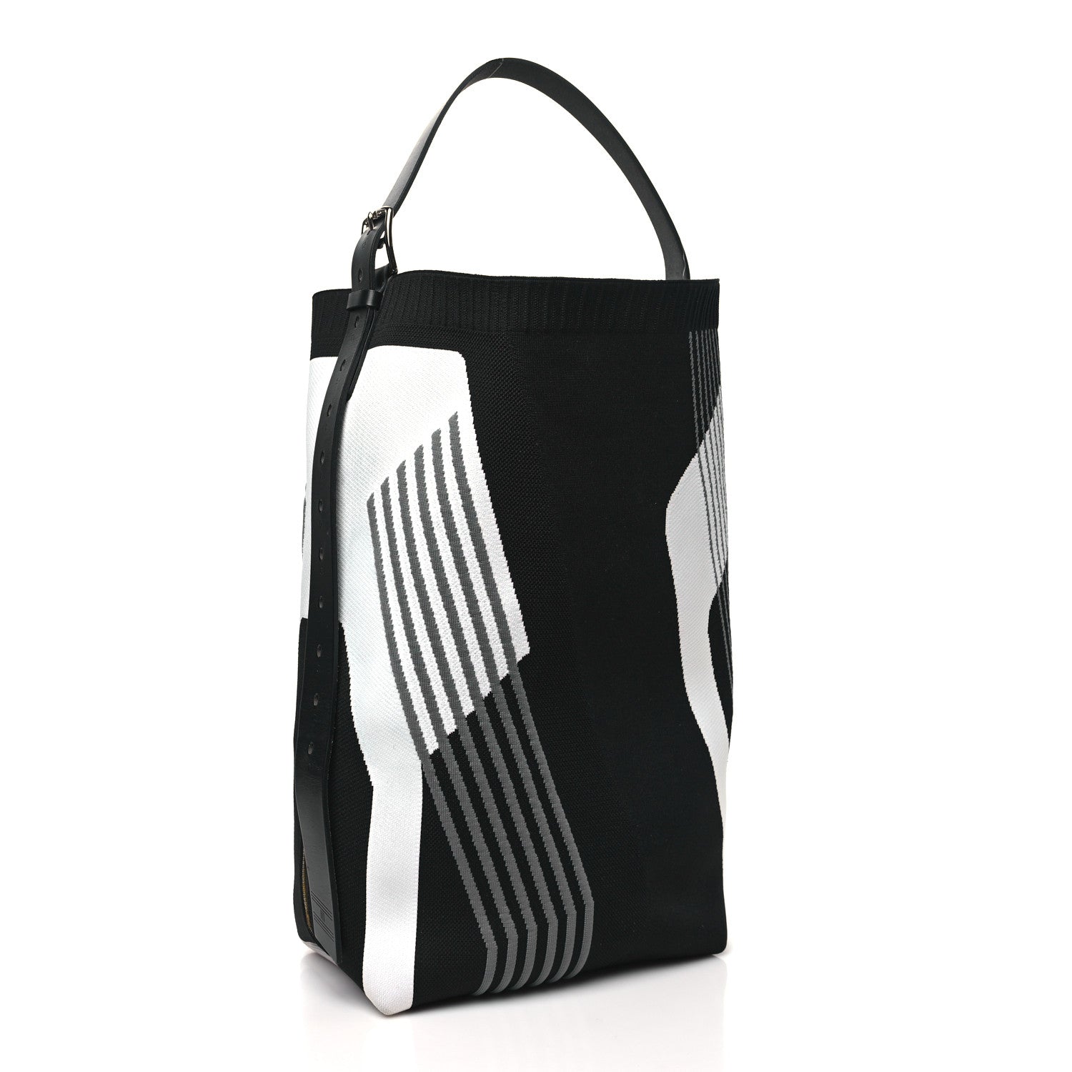 Hermes Technical Mesh Hunter Calfskin Etriviere Dynamo Shoulder Bag MM Black 3 of 9