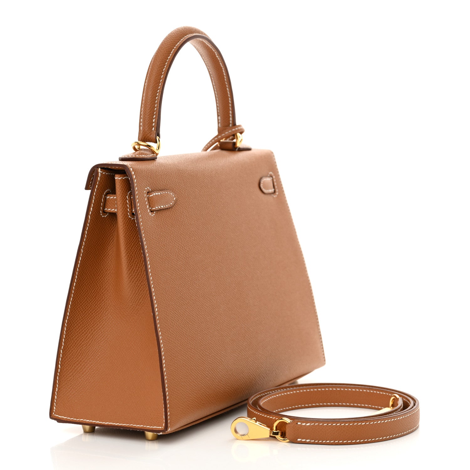 Hermes Epsom Kelly Sellier 25 Gold 2 of 11