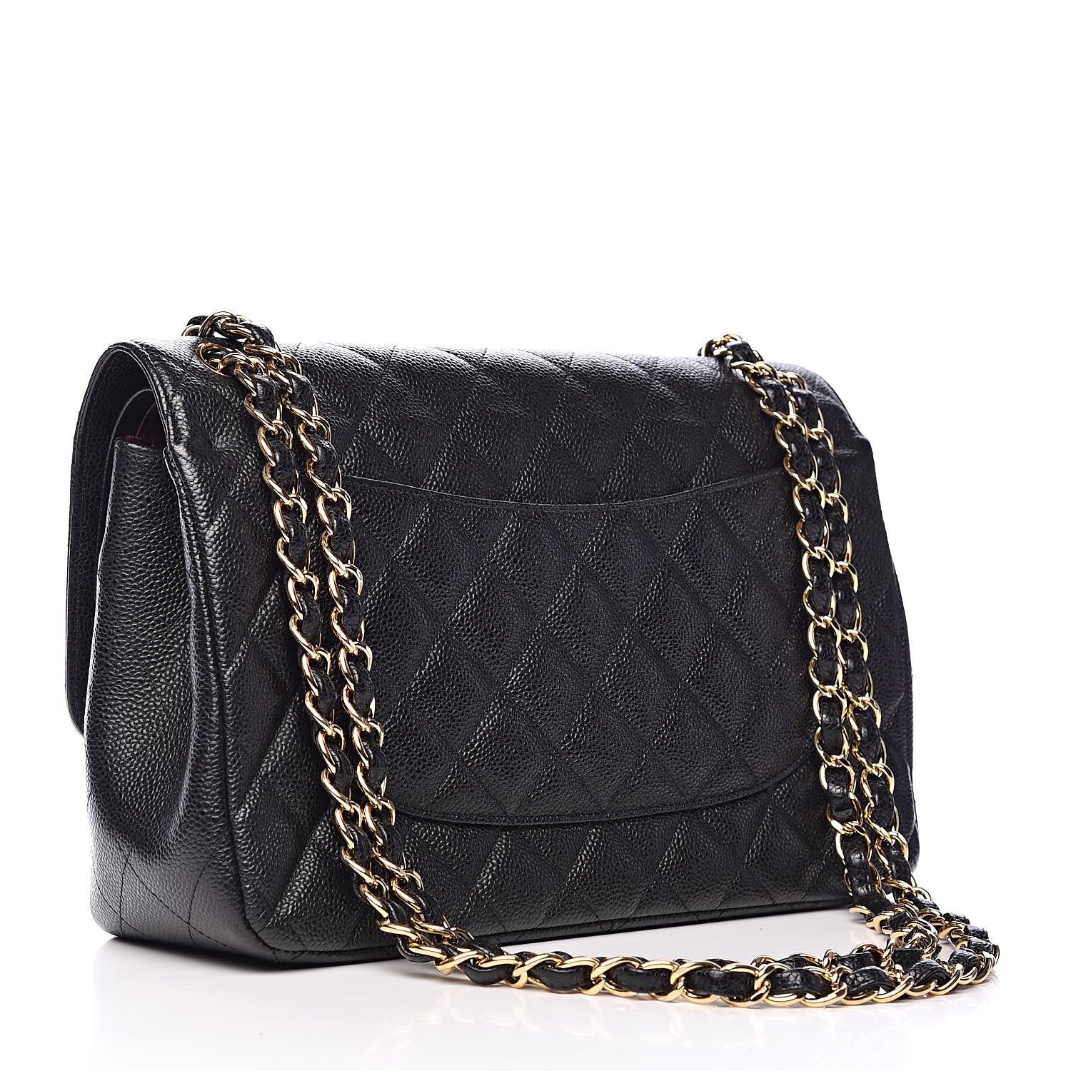 Chanel Caviar Quilted Jumbo Double Flap Black 4 of 12