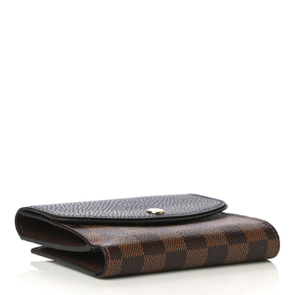 Louis Vuitton Damier Ebene Normandy Compact Wallet Black 4 of 15