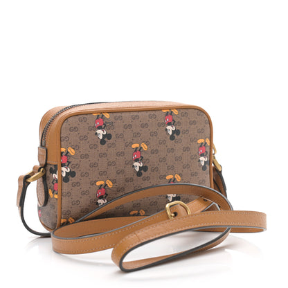 Gucci X DISNEY Mini Vintage GG Supreme Monogram Mickey Mouse Shoulder Bag Beige Vintage Sun Oil 3 of 11