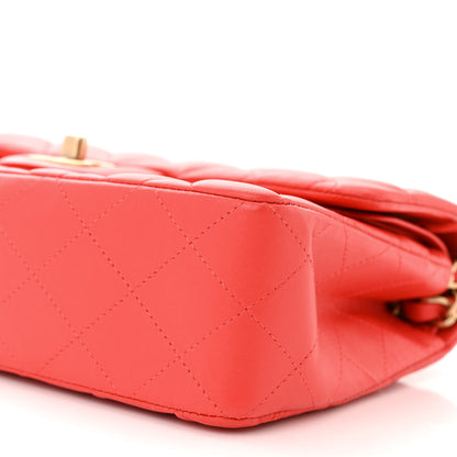 Chanel Lambskin Quilted Small Double Flap Red 10 of 10