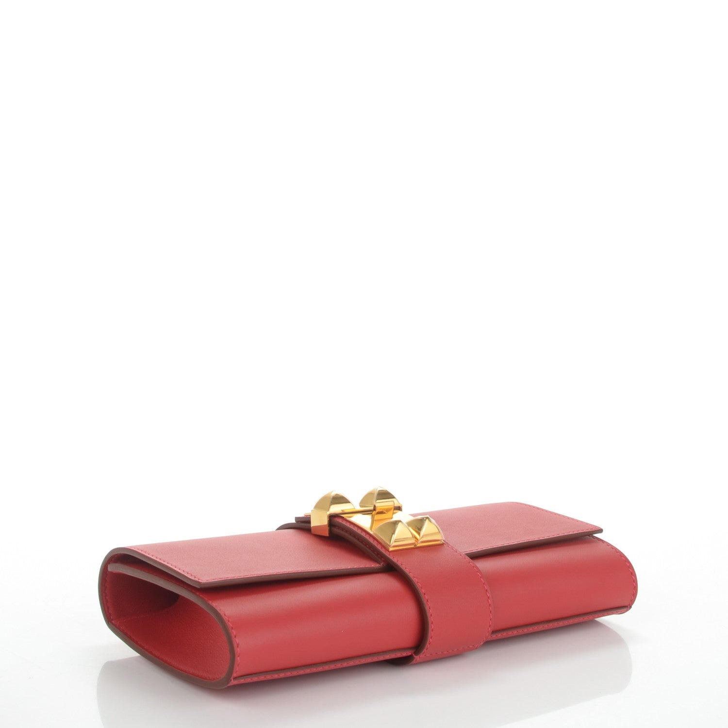 Hermes Tadelakt Medor 23 Clutch Vermillion 4 of 7