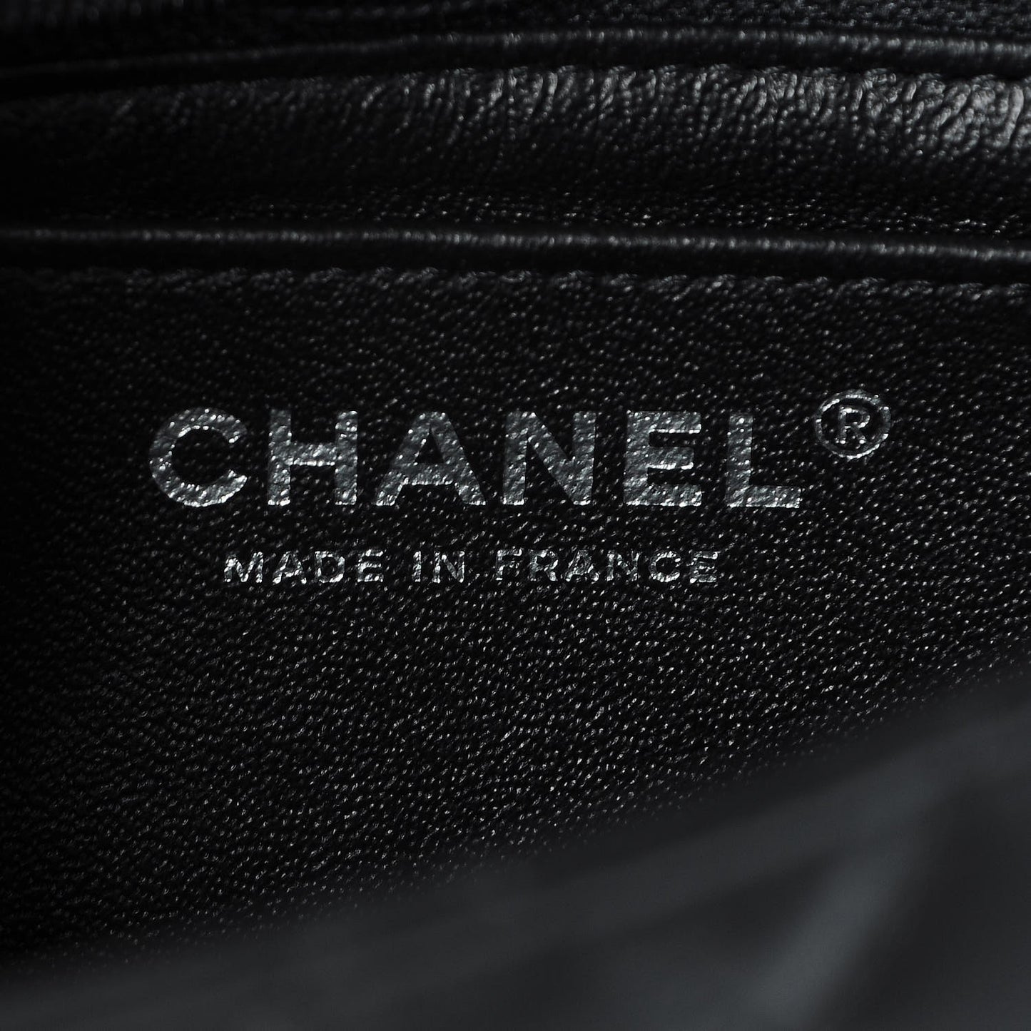 Lambskin Quilted Mini Square Flap Black