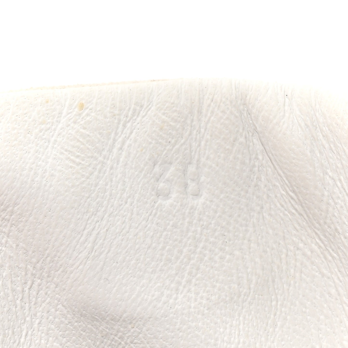 Goatskin Suede Hip-Hop High Top Sneakers 38 White