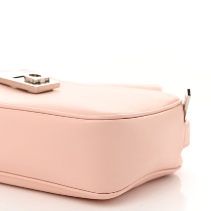 Salvatore Ferragamo Calfskin Gancio Small Archive Camera Case Nylund Pink 10 of 10