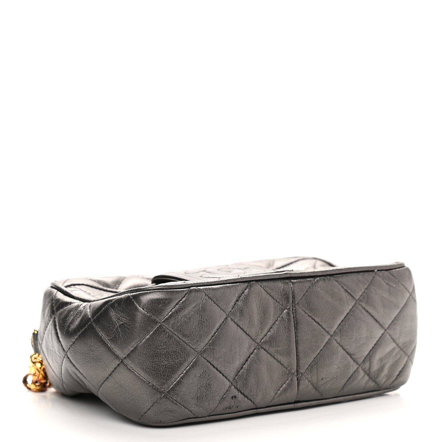 Chanel Lambskin Quilted Tassel Camera Case Black 3 of 10