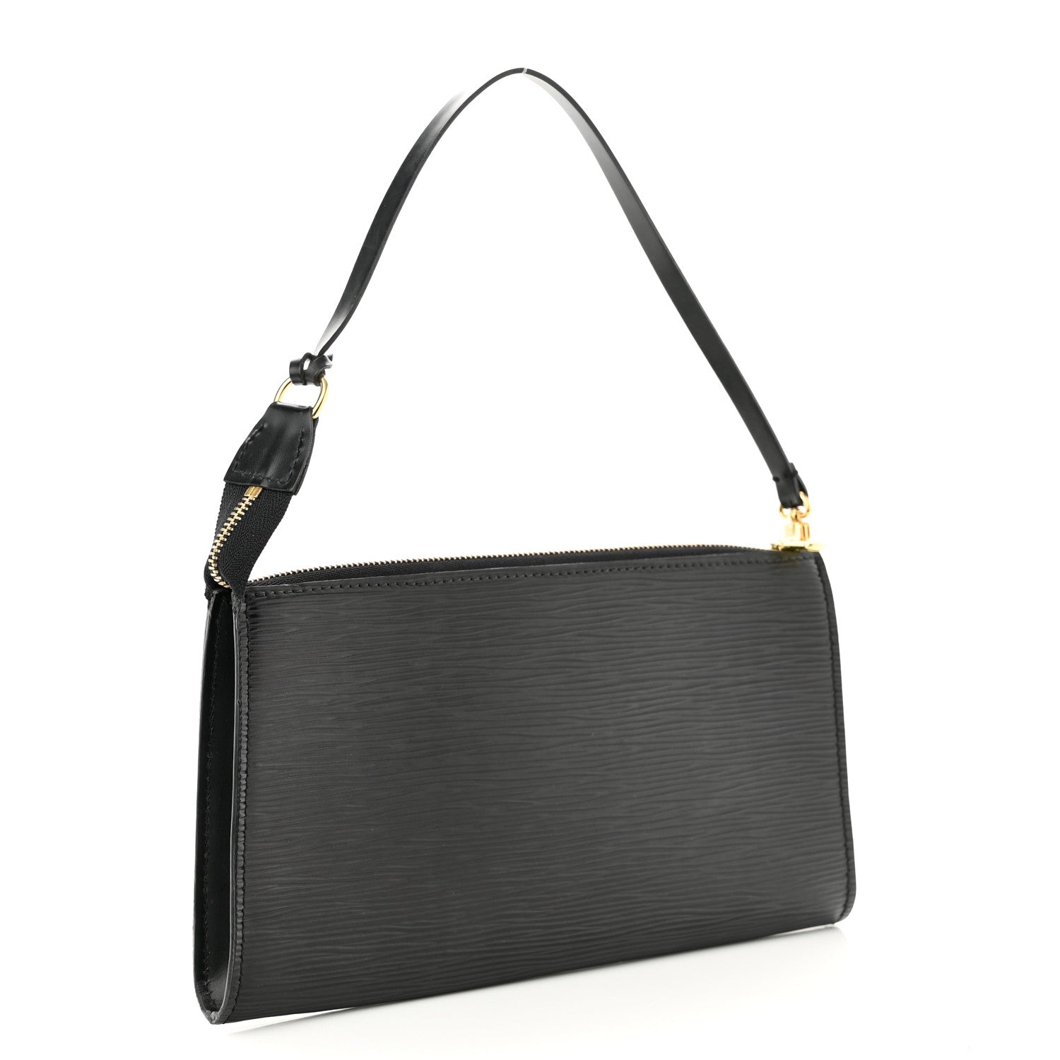 Louis Vuitton Epi Pochette Accessories 24 Black 3 of 9