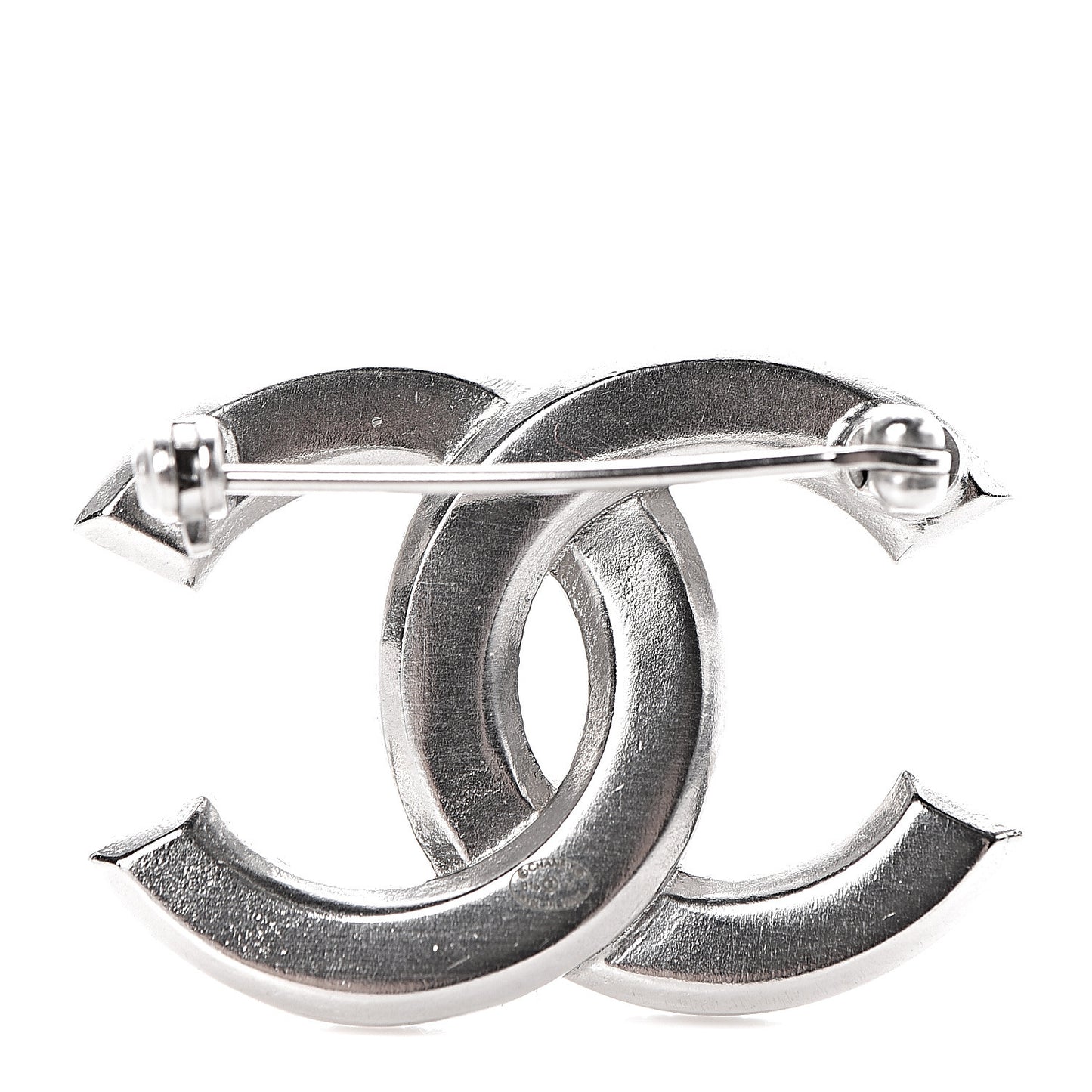 Crystal CC Brooch Silver