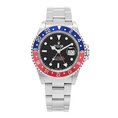 Rolex Stainless Steel 40mm Oyster Perpetual Date GMT Master Ⅱ Pepsi Watch 16710 1 of 4