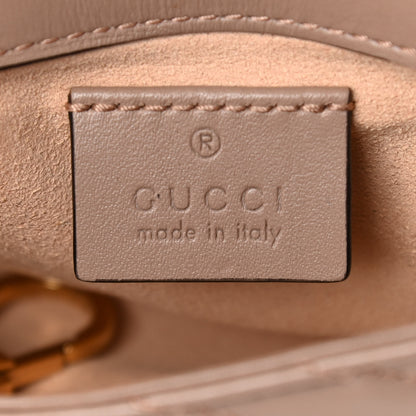 Gucci Calfskin Matelasse Super Mini GG Marmont Shoulder Bag Porcelain Rose 6 of 14