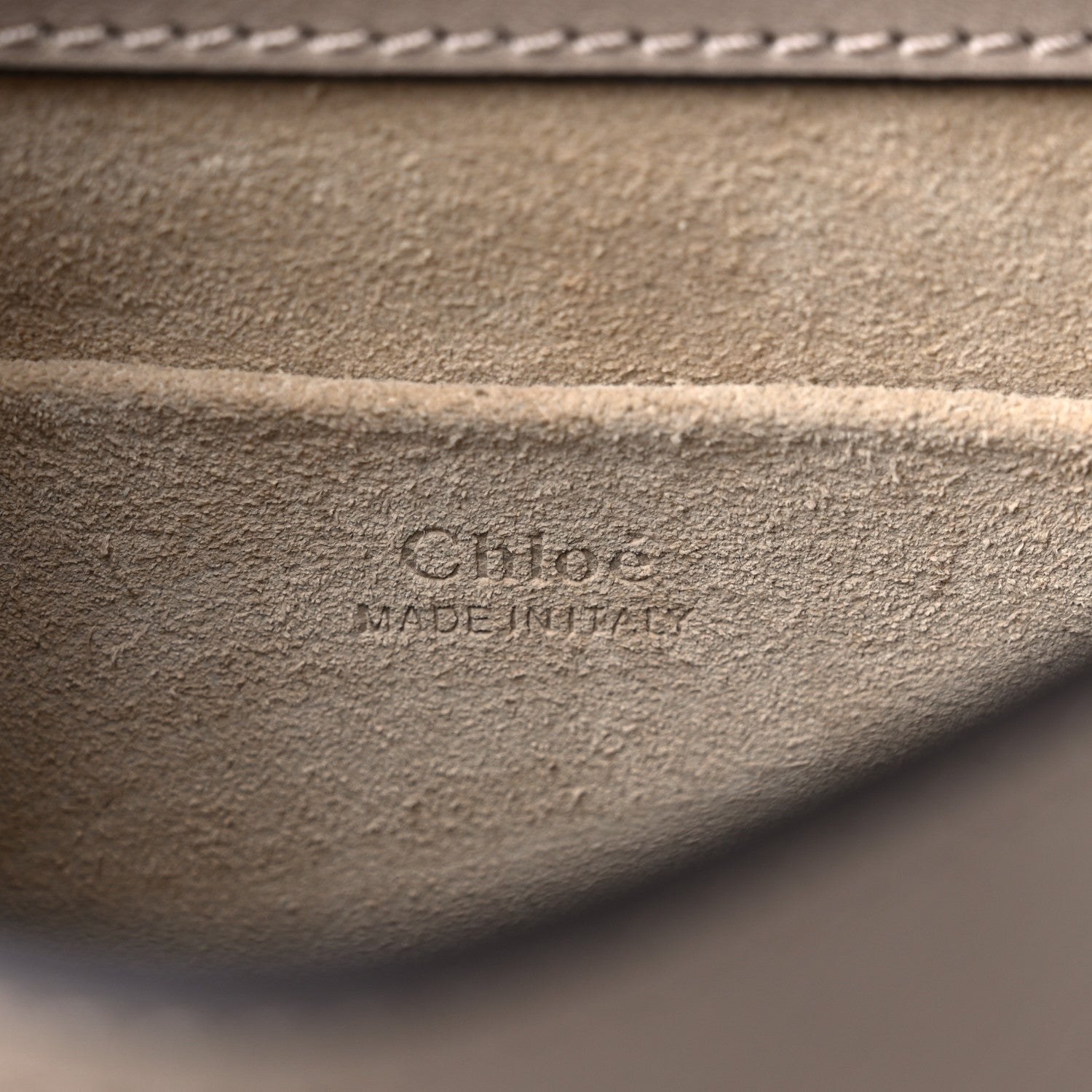 Chloe Calfskin Suede Small Nile Bracelet Bag Motty Grey 6 of 9