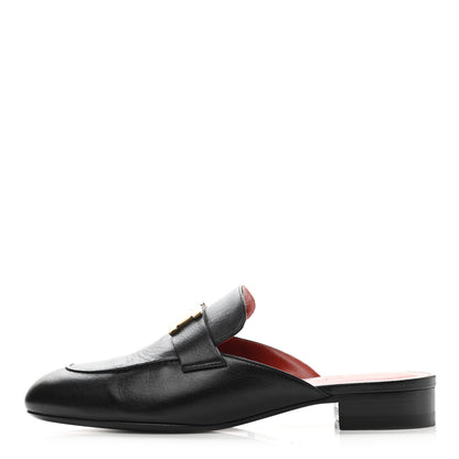 Hermes Goatskin Trocadero Mule 37 Black 1 of 9