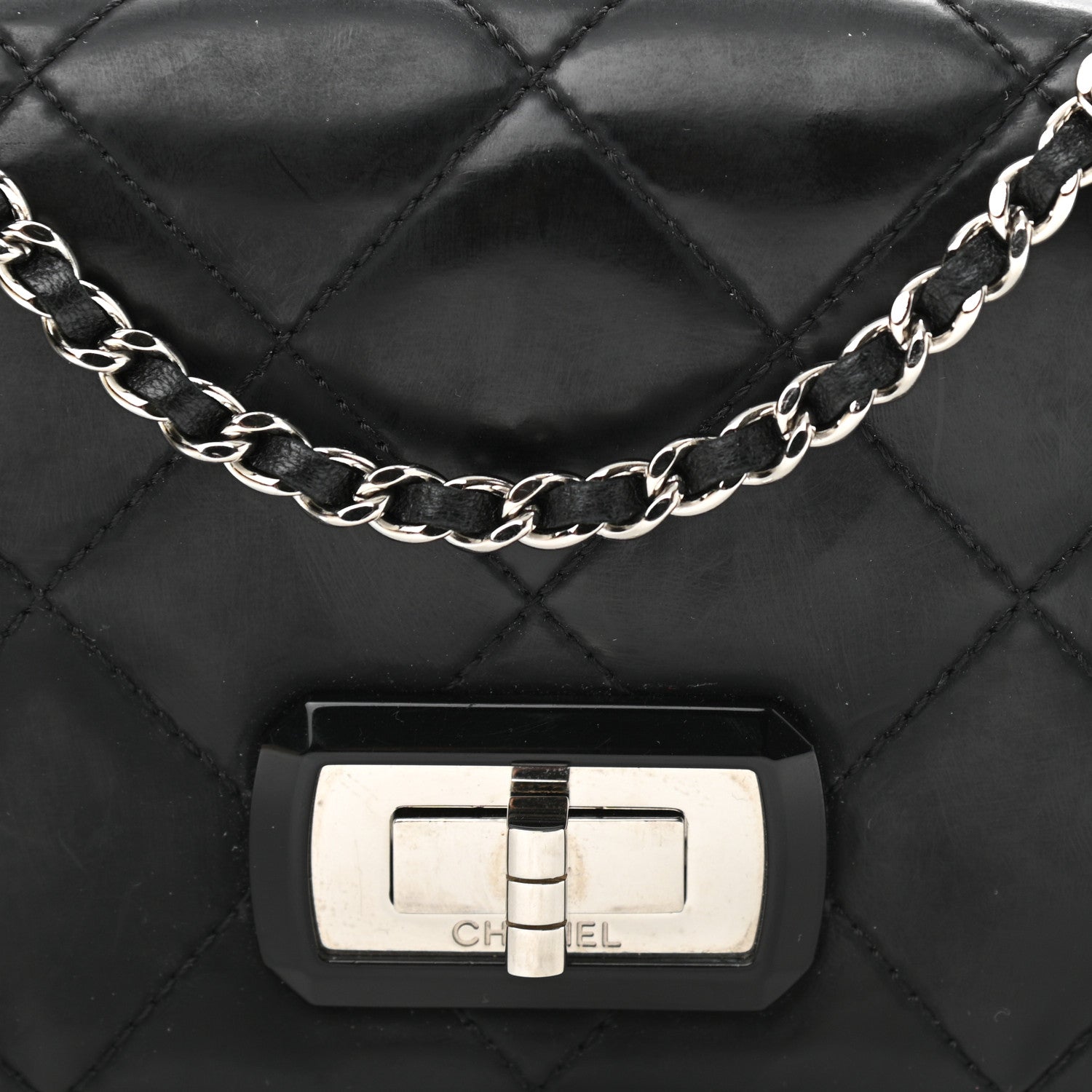 Chanel Patent Quilted Mademoiselle East West Flap Black 7 of 15
