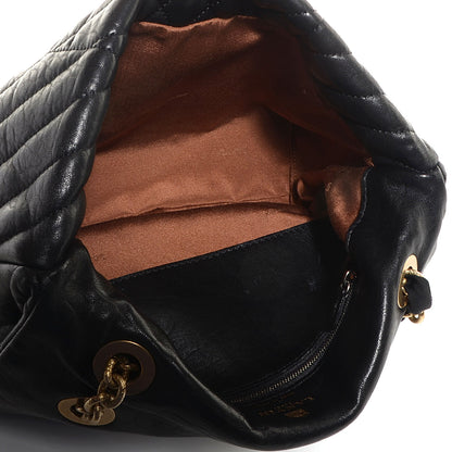 Lanvin Quilted Calfskin Medium Happy Shoulder Bag Black 5 of 10