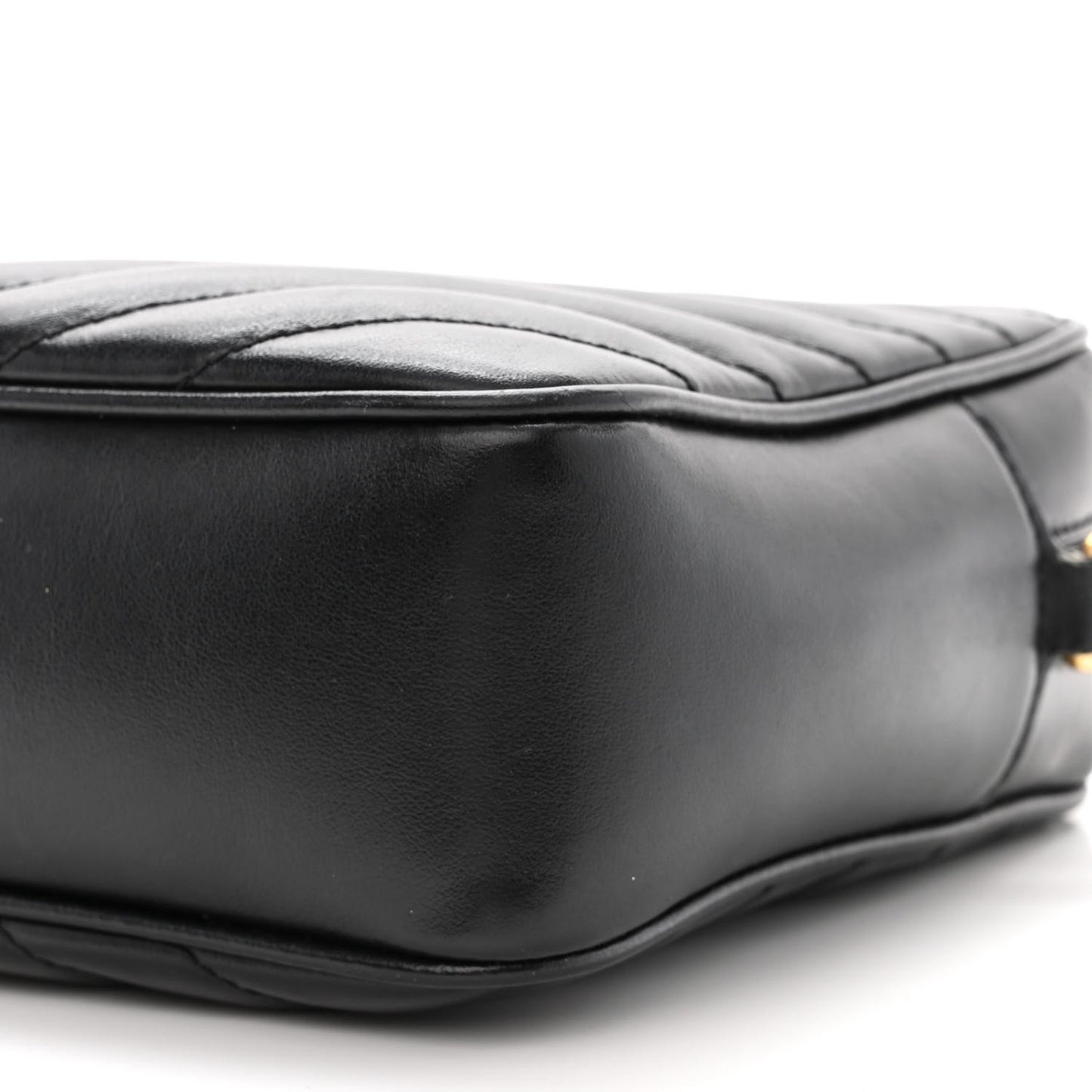 Calfskin Matelasse Monogram Lou Camera Bag Black
