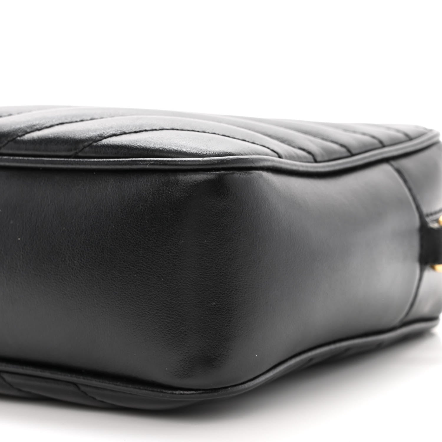 Saint Laurent Calfskin Matelasse Monogram Lou Camera Bag Black 10 of 11