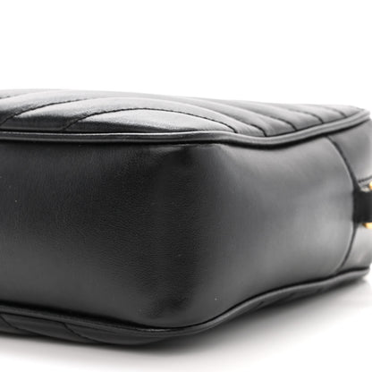 Saint Laurent Calfskin Matelasse Monogram Lou Camera Bag Black 10 of 11
