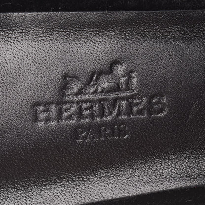 Hermes Velvet Trocadero Mule 36 Black 7 of 8
