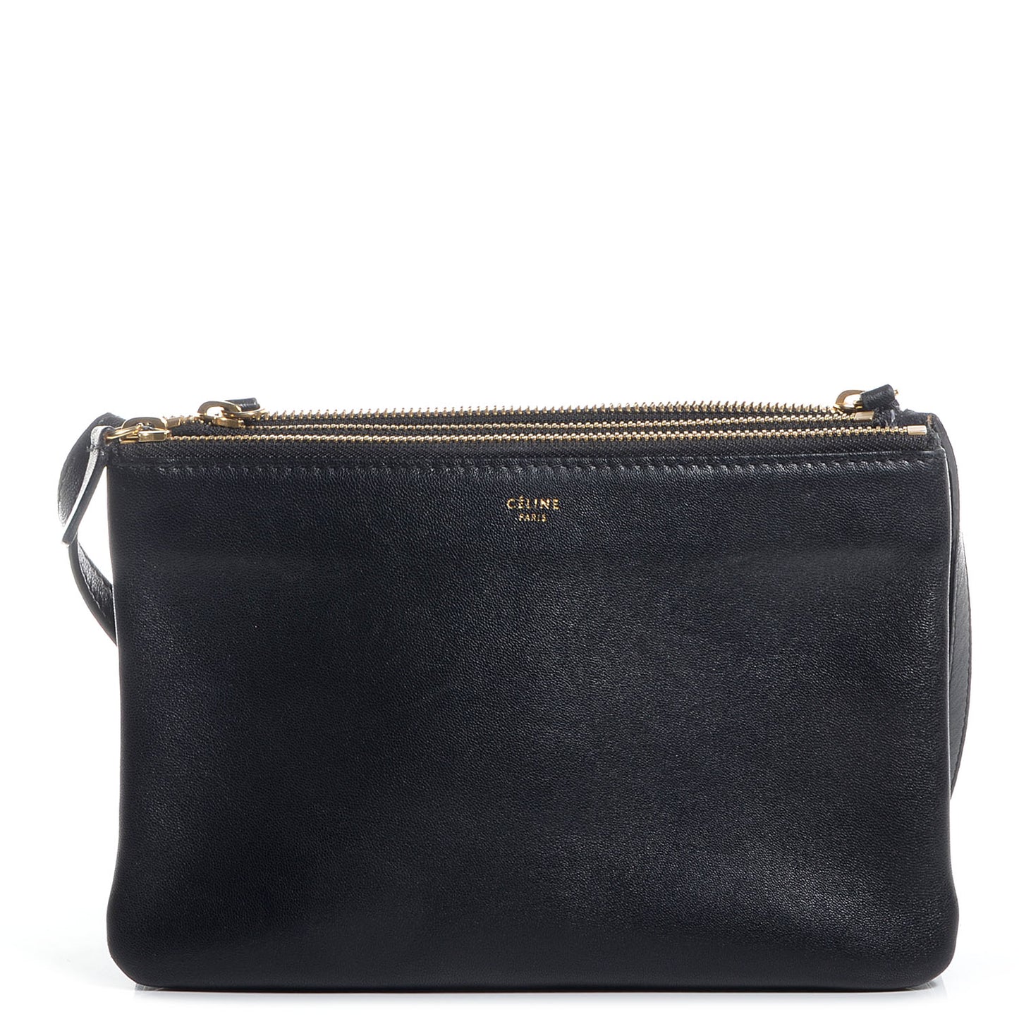 Lambskin Small Trio Crossbody Bag Black