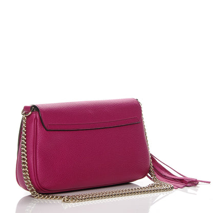 Gucci Cellarius Calfskin Medium Soho Flap Crossbody Bright Bouganville 3 of 7