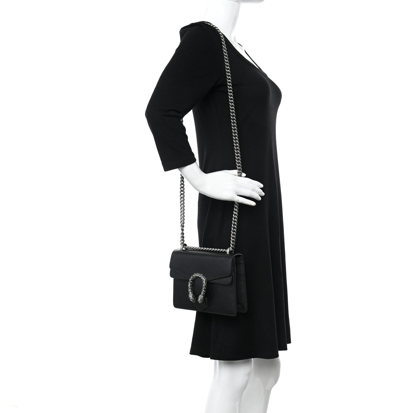 Calfskin Mini Dionysus Shoulder Bag Black