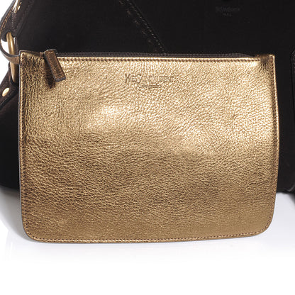 Saint Laurent Suede Large Muse Brown 6 of 7