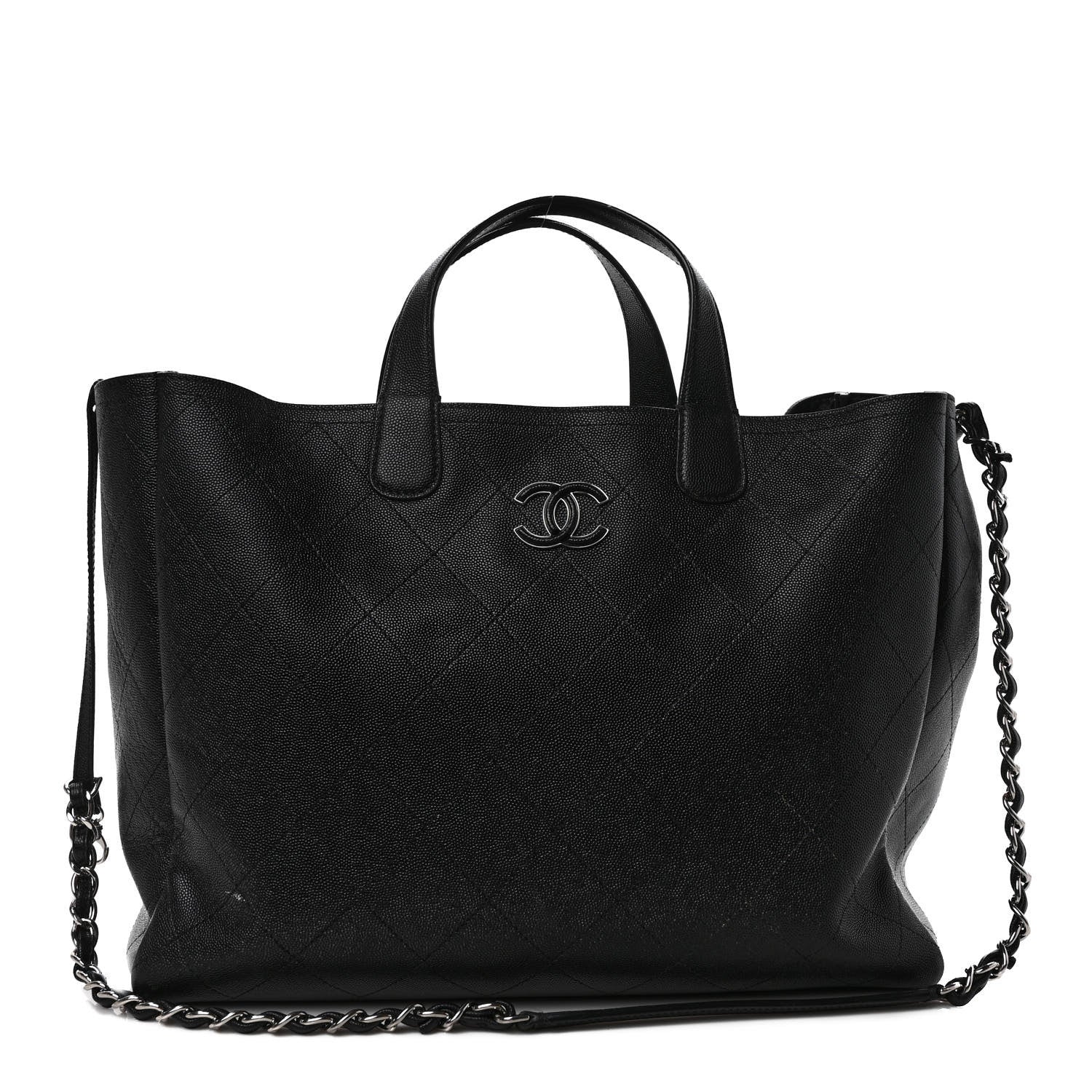 Chanel Caviar Stitched Large Shopping Tote Black 1 of 11