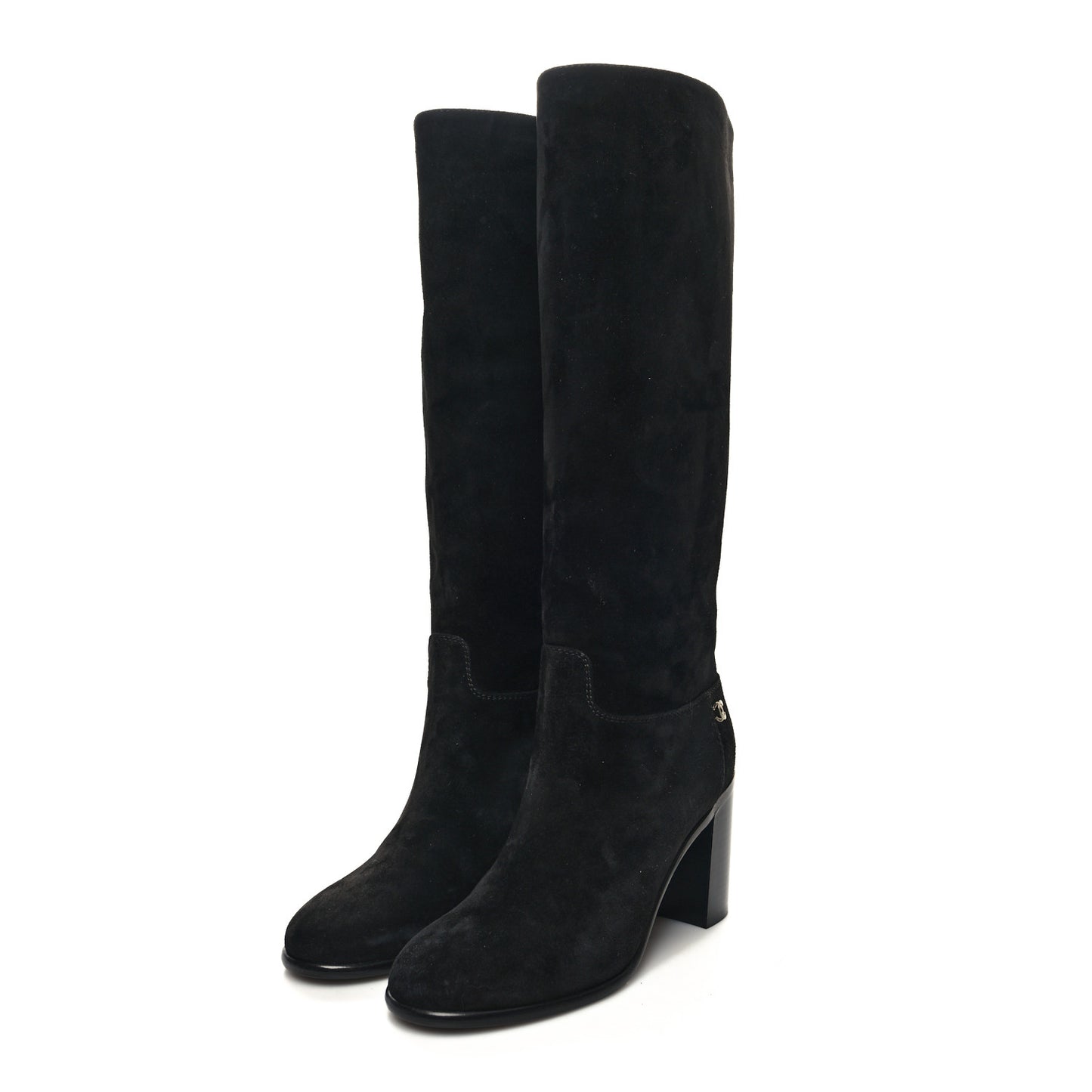 Suede CC Tall Boots 36 Black