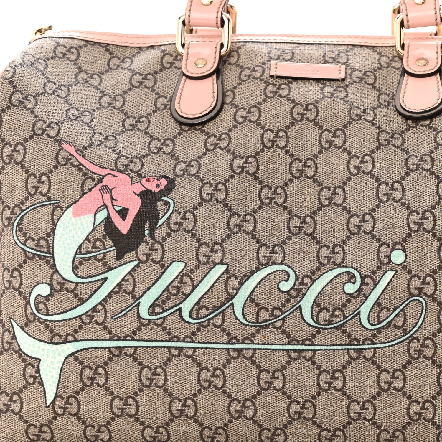 Gucci GG Plus Monogram Mermaid Medium Joy Boston Pink 8 of 12