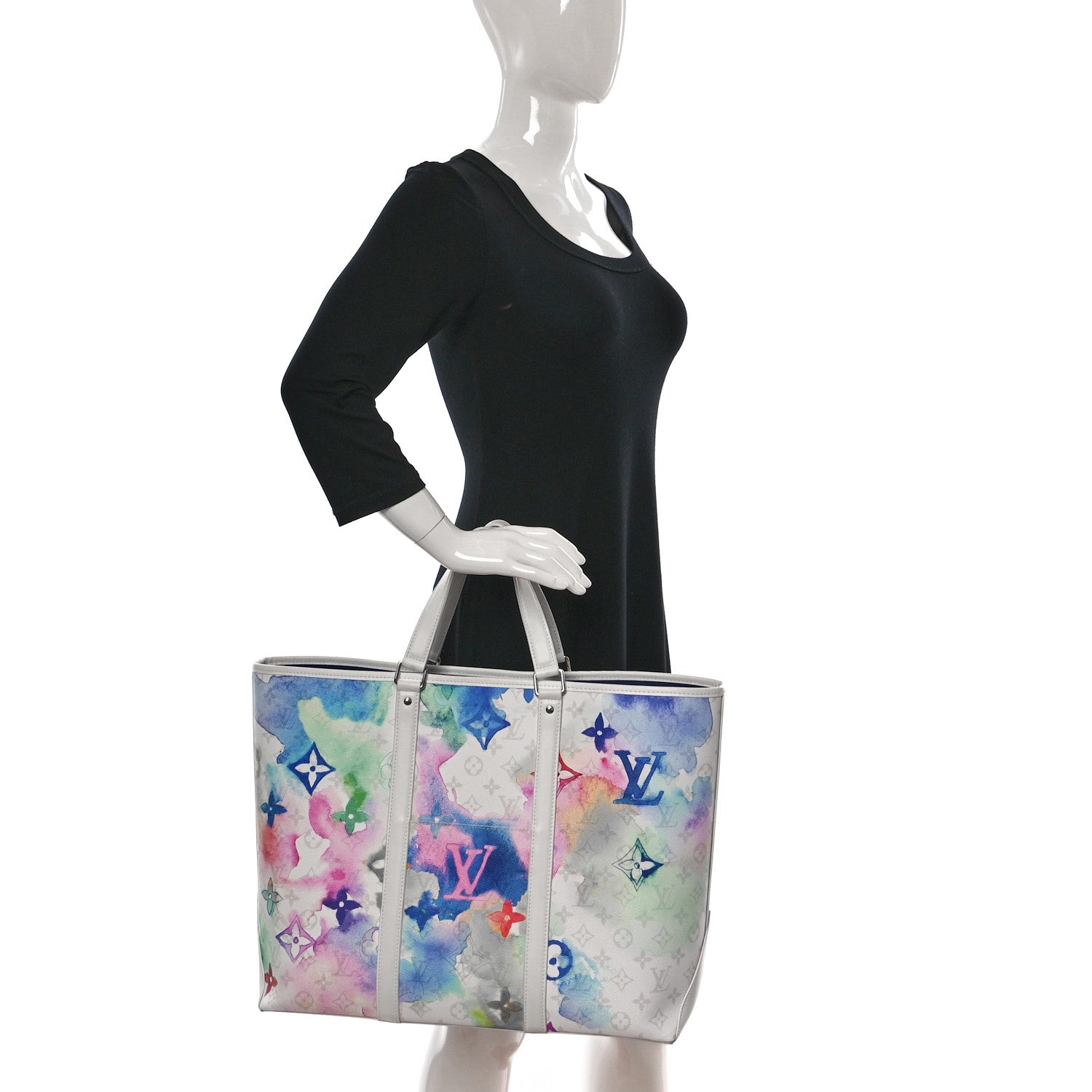Louis Vuitton Monogram Watercolor New Tote GM Multicolor 2 of 8