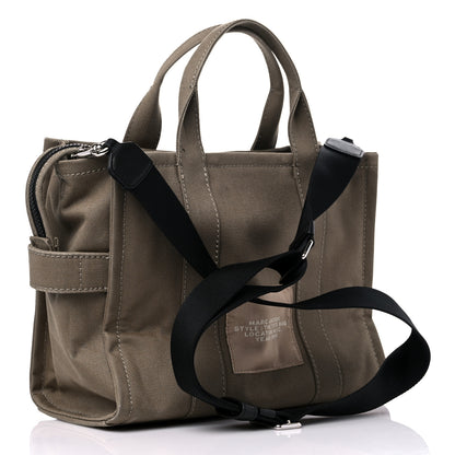 Marc Jacobs Cotton Canvas Medium The Traveler Tote Bag Slate Green 3 of 11