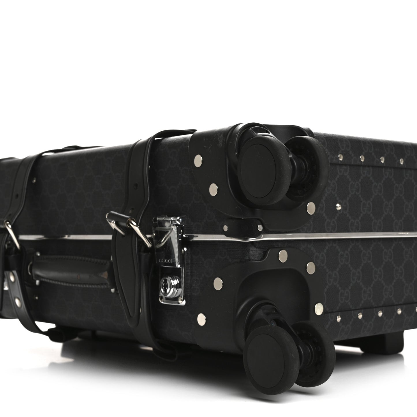 GG Supreme Monogram Globe-Trotter Carry-On Black