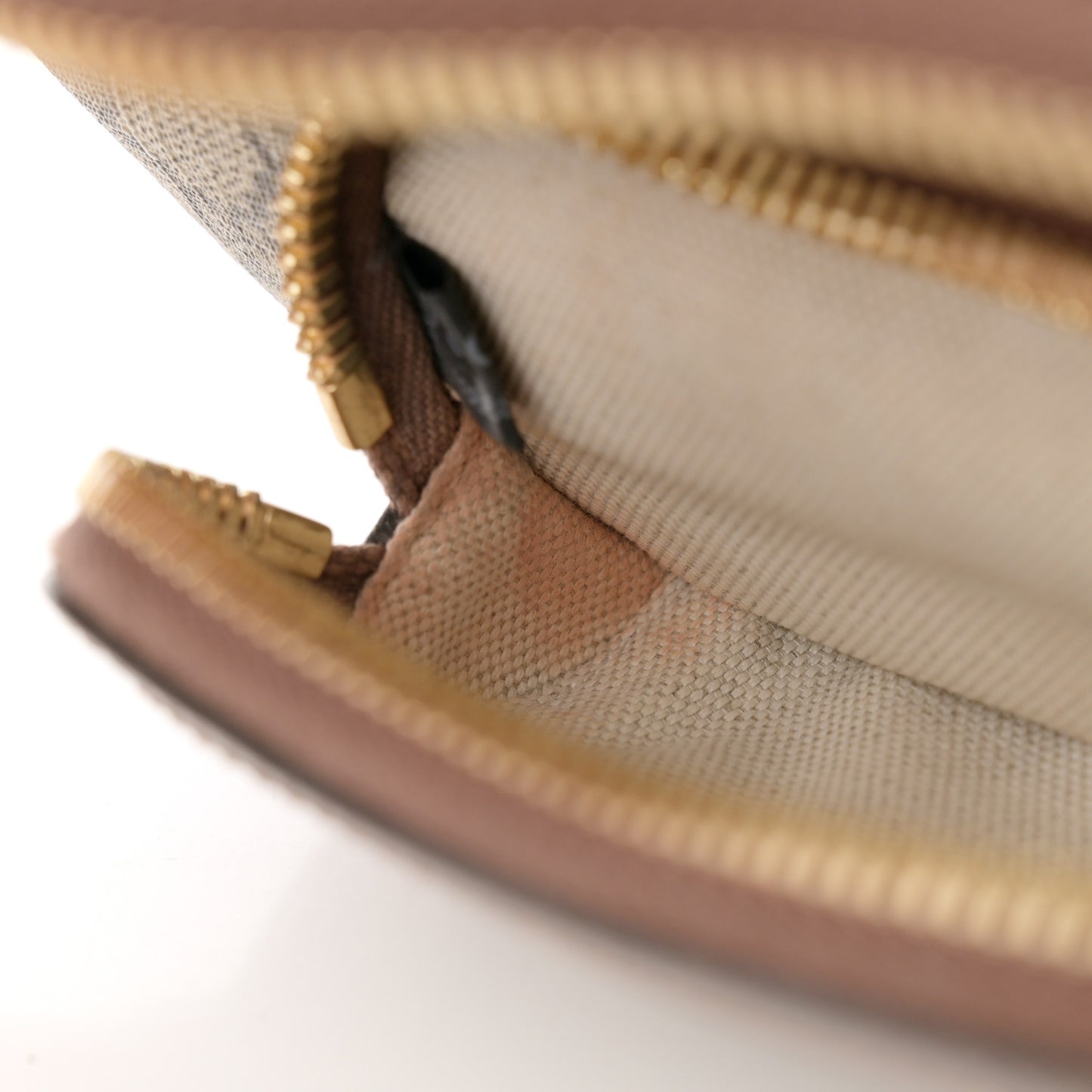 GG Supreme Monogram Textured Calfskin Retro Interlocking G Belt Bag Beige Ebony Brown Sugar