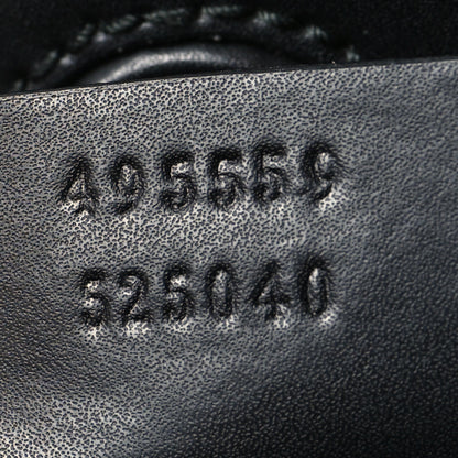 Gucci Soft GG Supreme Monogram Appia Calfskin Web Vertical Tote Black 7 of 10