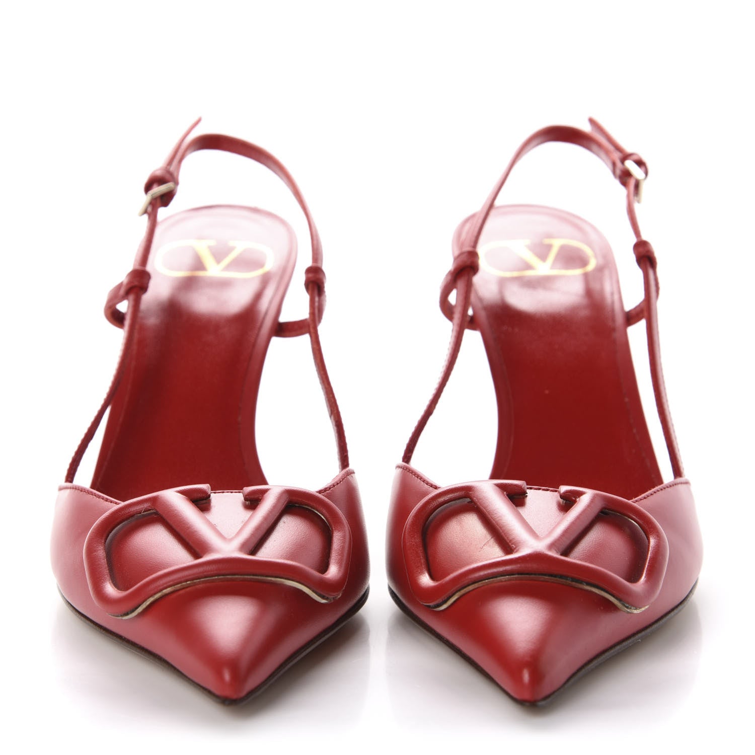 Valentino Garavani Calfskin Tonal Vlogo Slingback 80mm Pumps 36 Rouge Pur 2 of 10