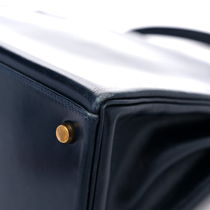 Hermes Box Kelly Retourne 35 Indigo 10 of 23