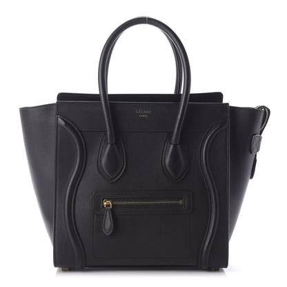 Celine Smooth Calfskin Micro Luggage Black 1 of 8
