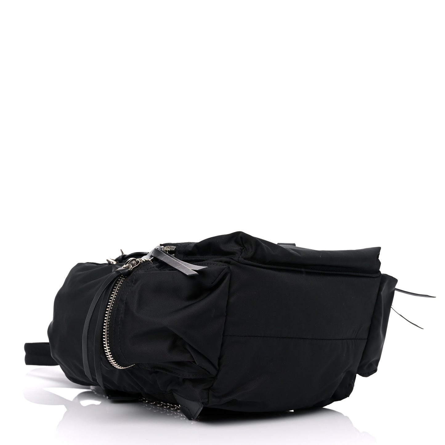 Nylon Small Crossbody Rucksack Backpack Black