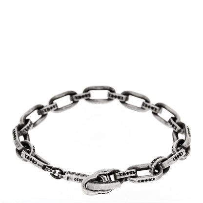 Chrome Hearts Sterling Silver Paper E Chain Bracelet 2 of 4